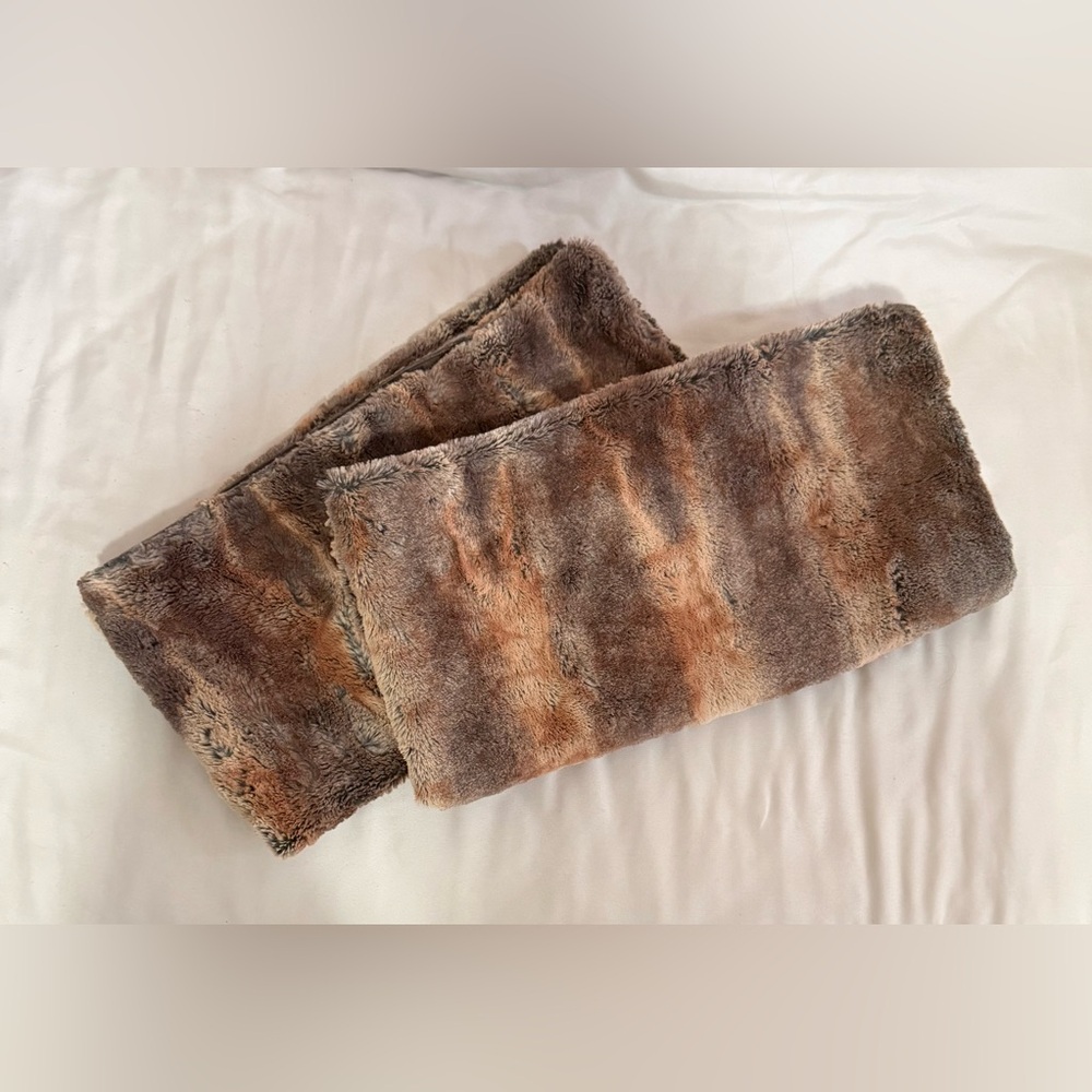 Faux Fur King Size Pillow Shams.